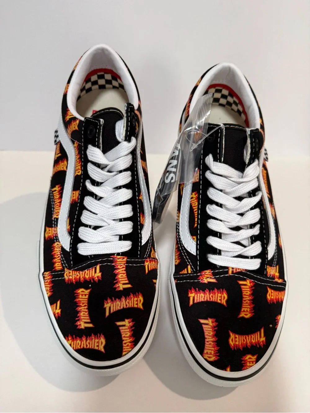 Vans Black & Orange Thrasher Flame Old Skool Sneakers - Men